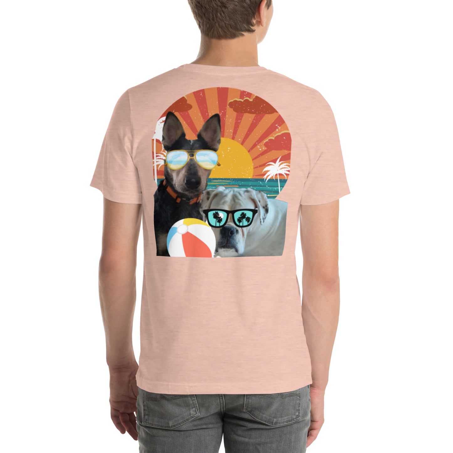 Roscoe and Ivy Beachin Unisex t-shirt front and back