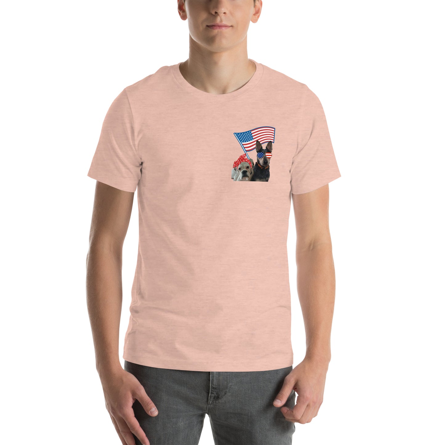 Roscoe and Ivy USA Unisex t-shirt front and back print