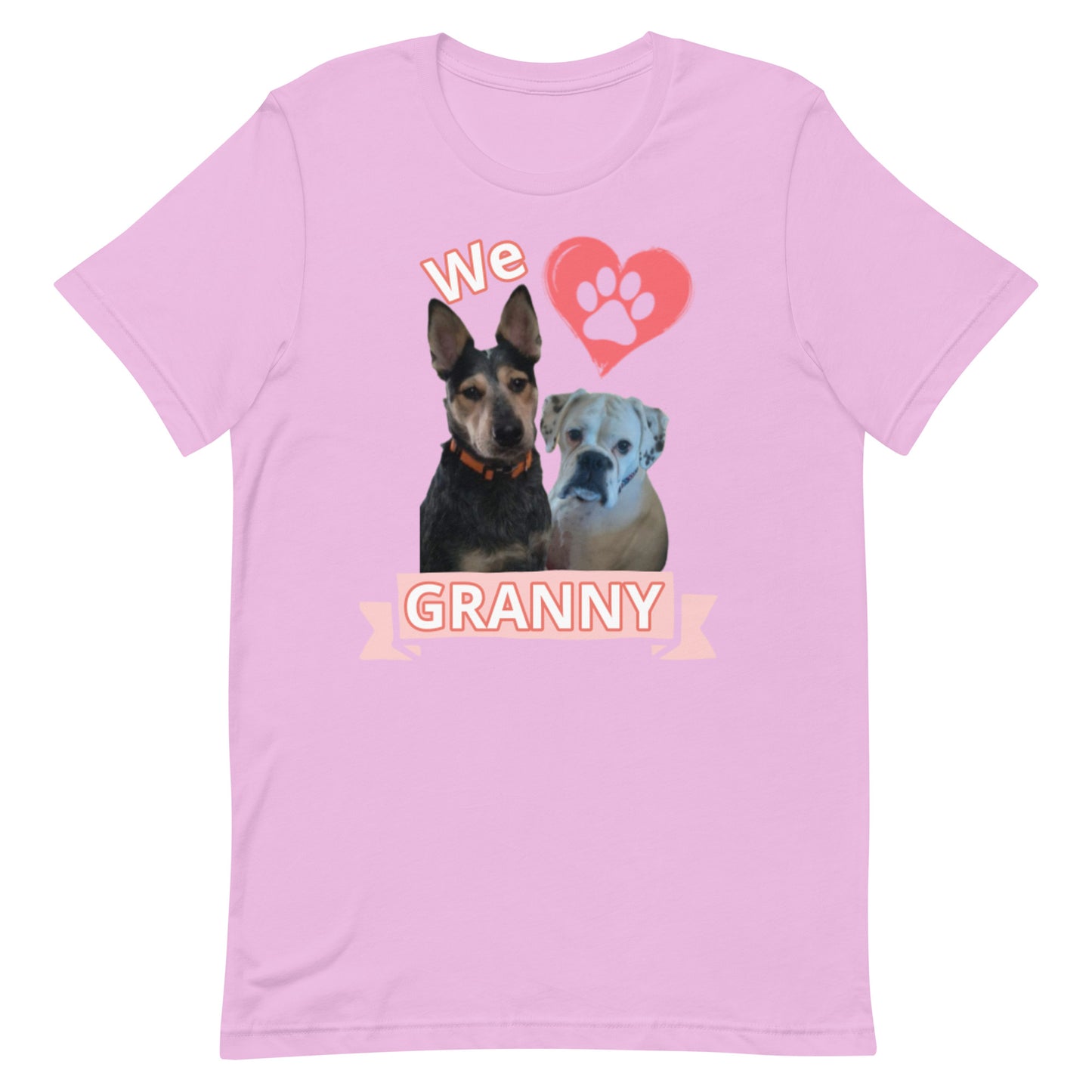 Roscoe and Ivy We Love Granny Unisex t-shirt front only