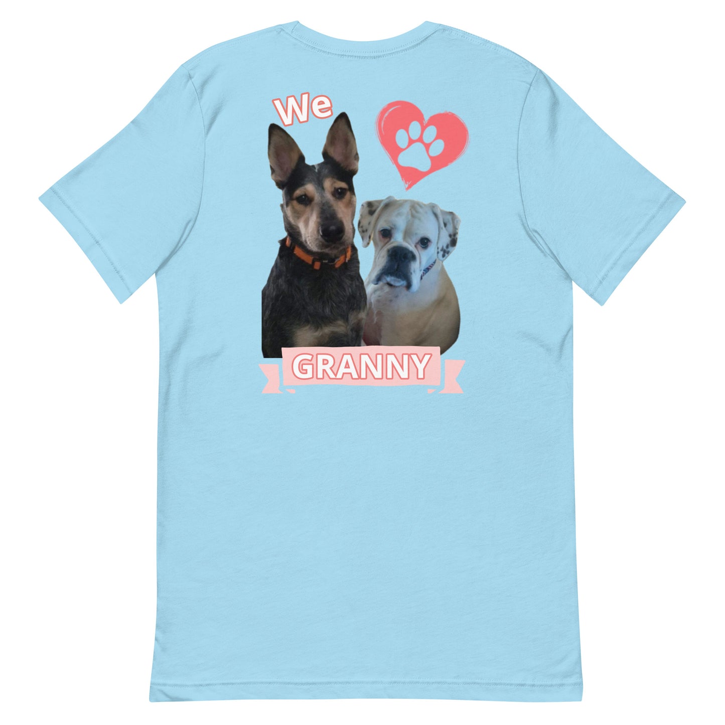 Roscoe and Ivy We love Granny Unisex t-shirt front and back