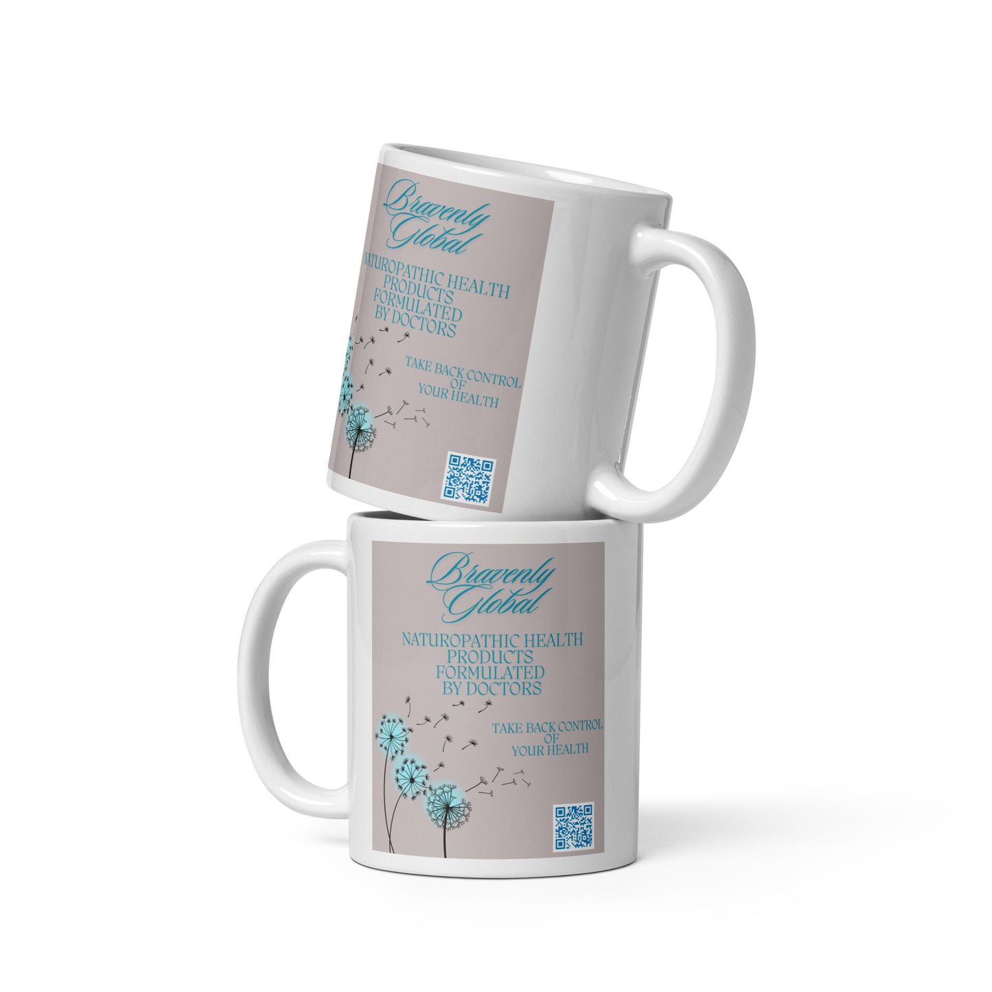 Branded Sam White glossy mug