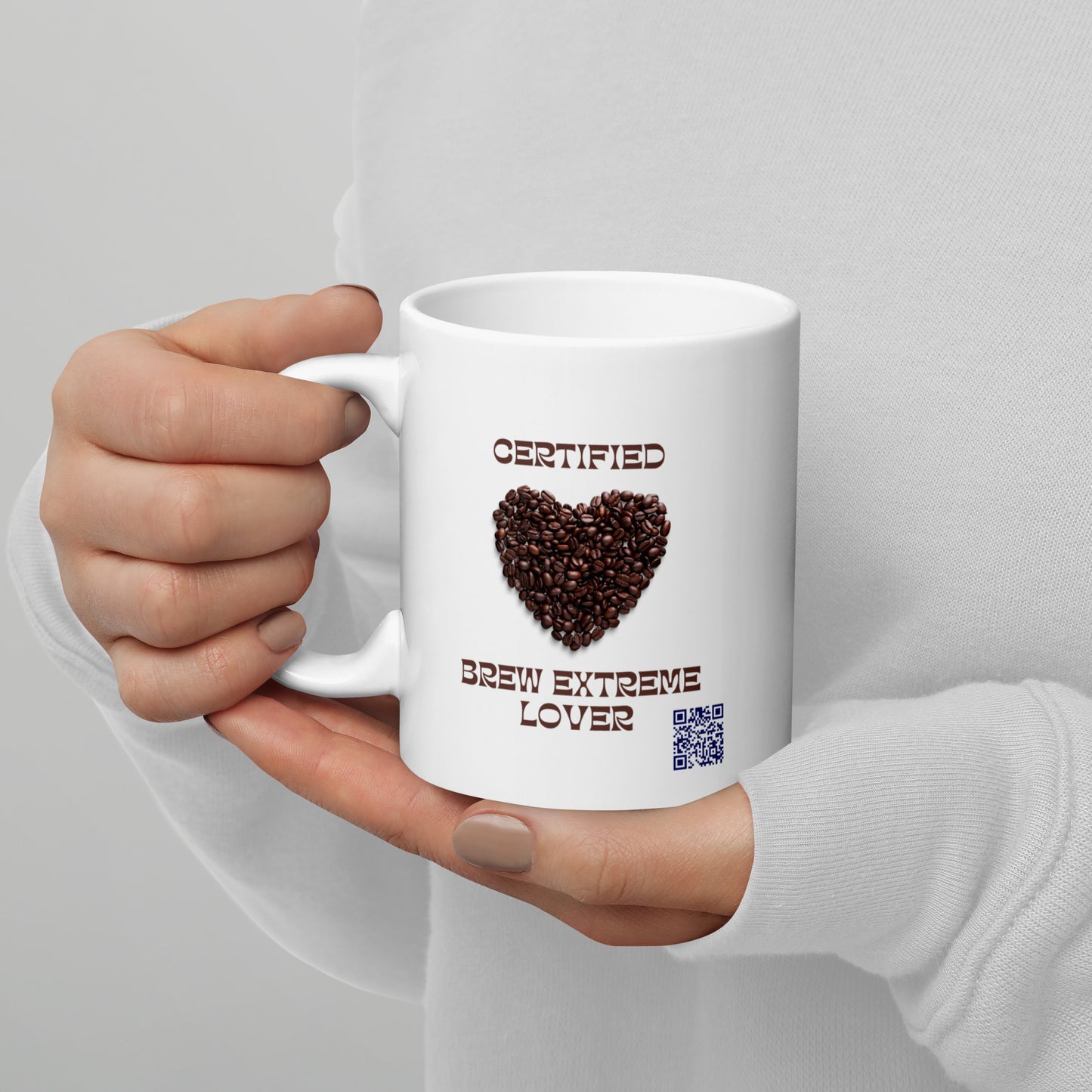 Certified Brew Lover White glossy mug Sam