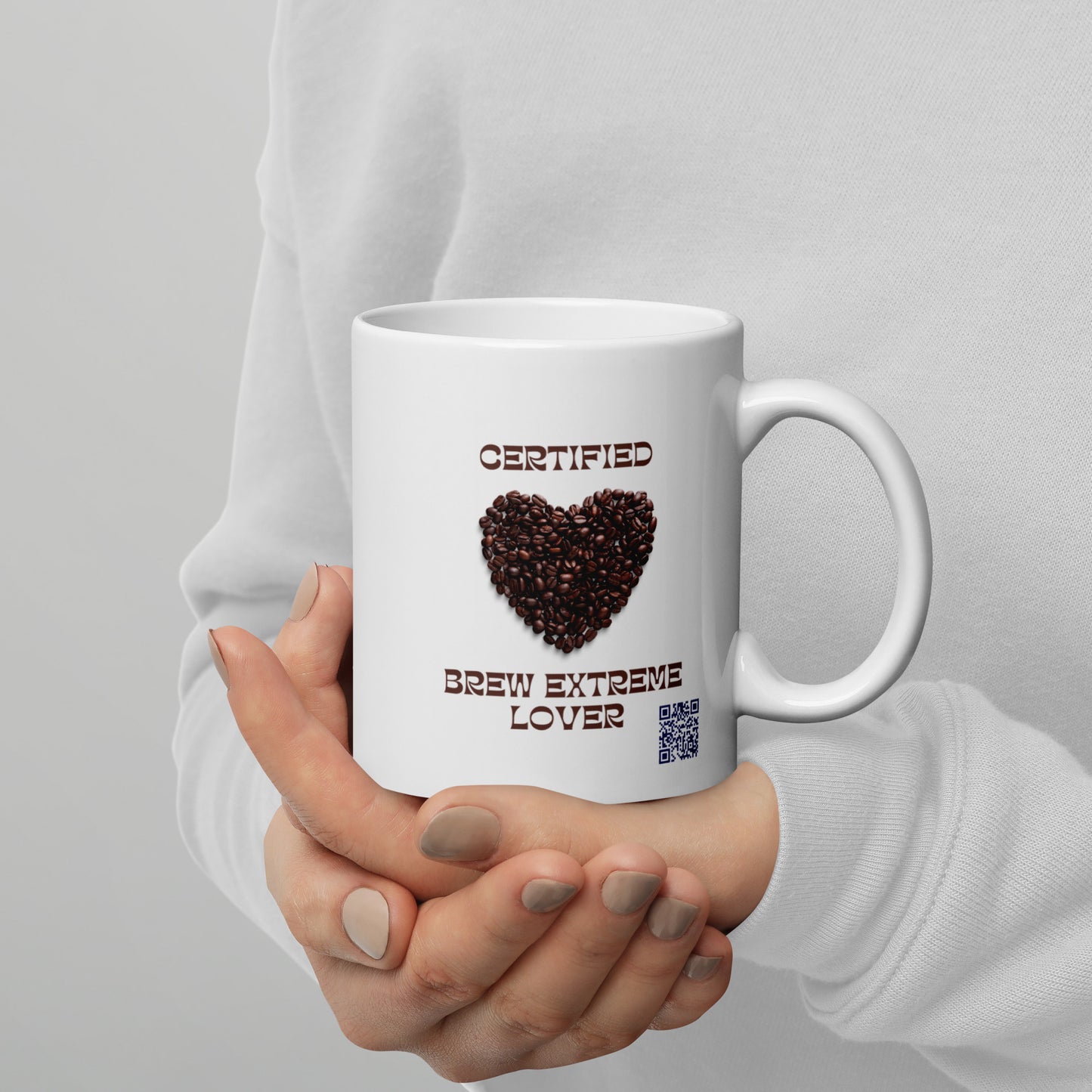 Certified Brew Lover White glossy mug Sam