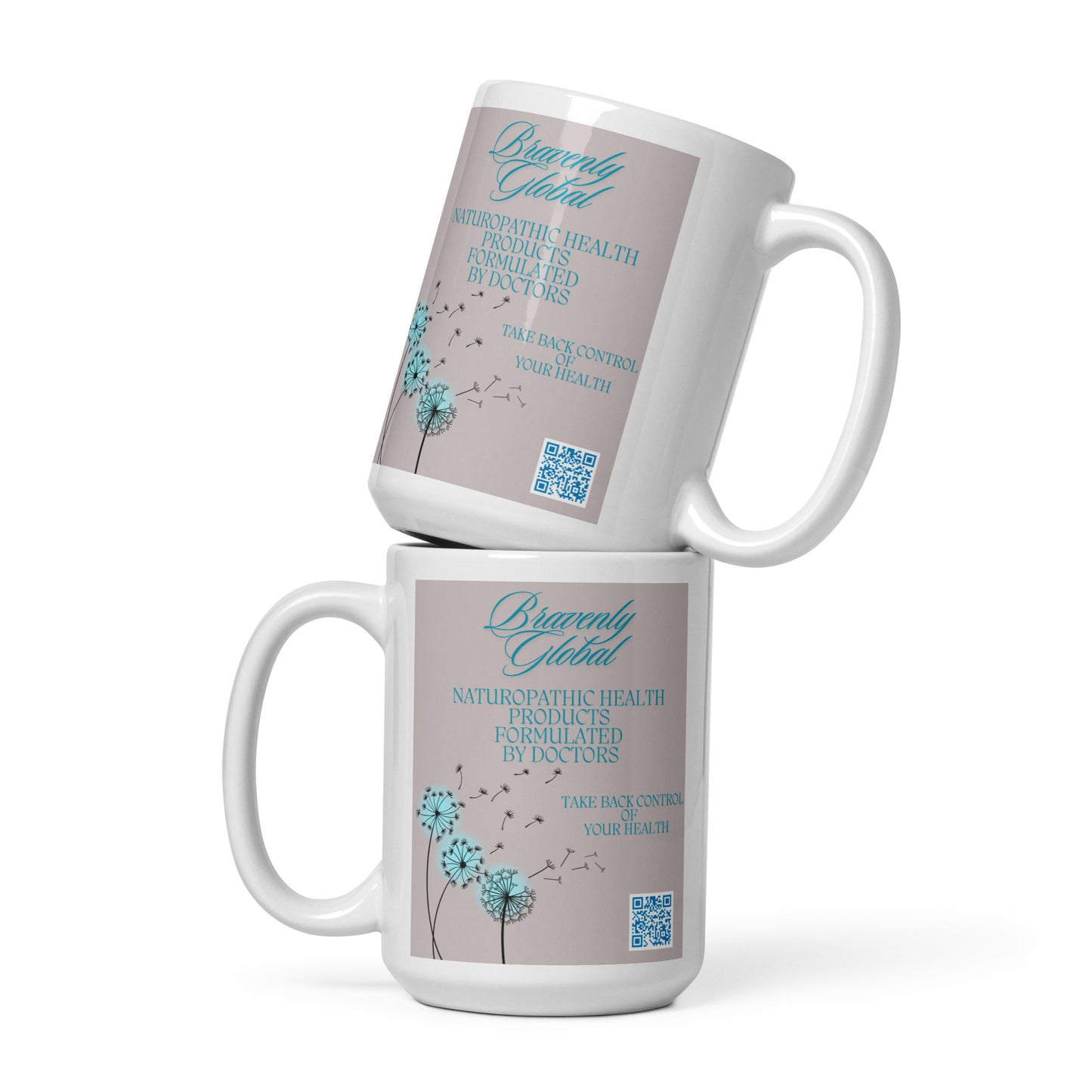 Branded Sam White glossy mug