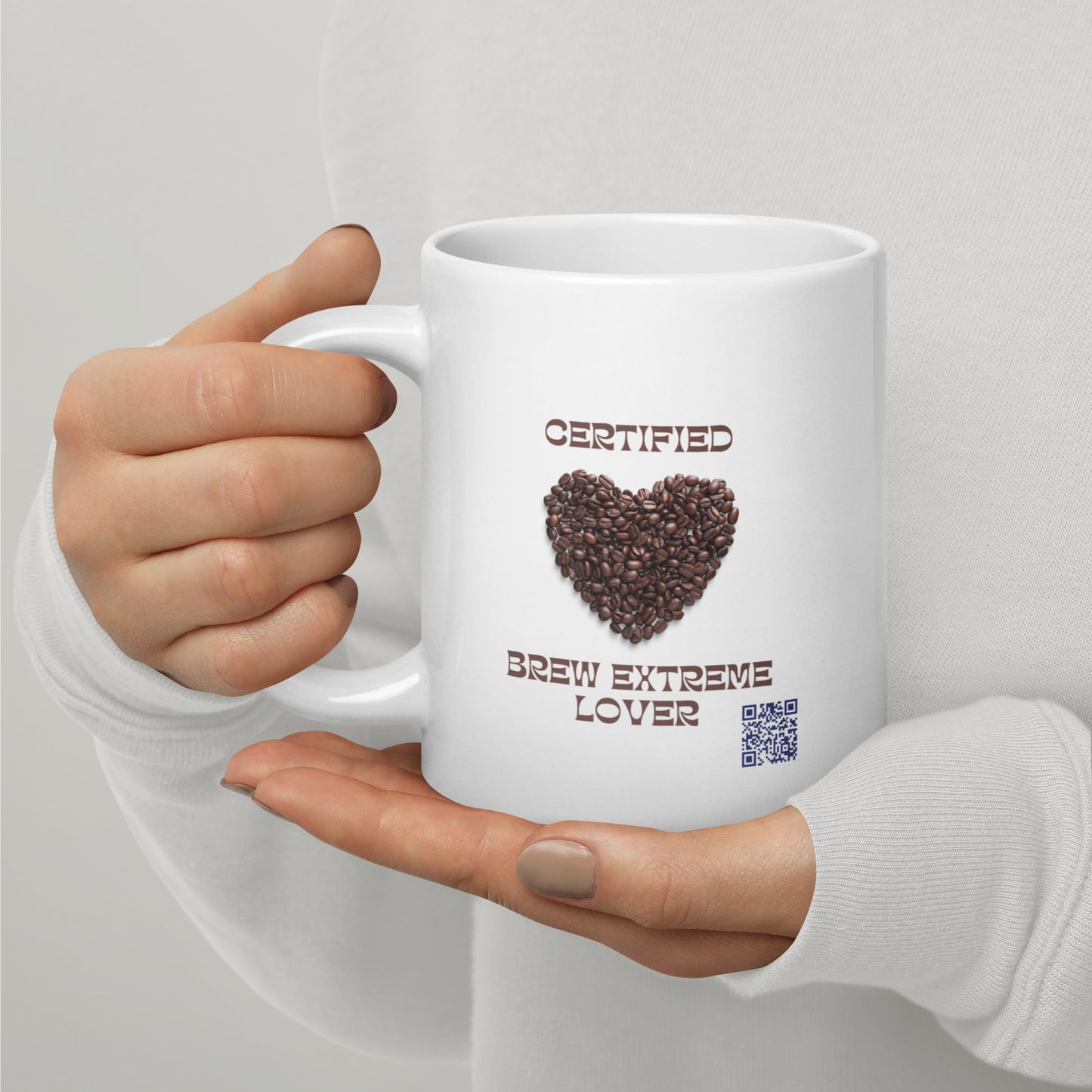 Certified Brew Lover White glossy mug Sam