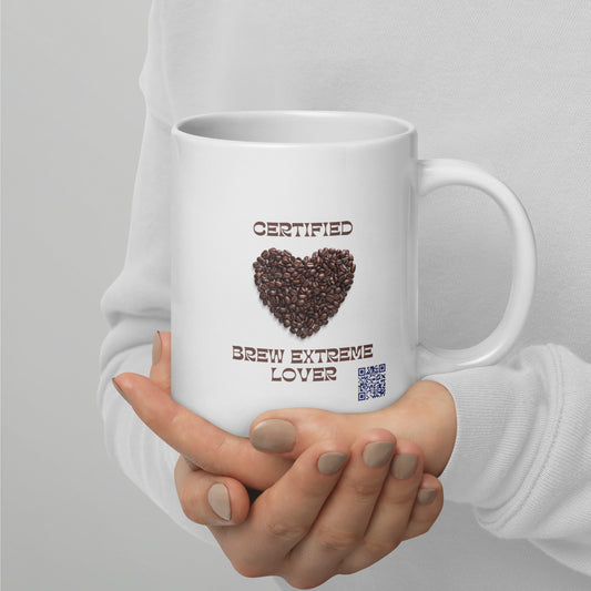 Certified Brew Lover White glossy mug Sam