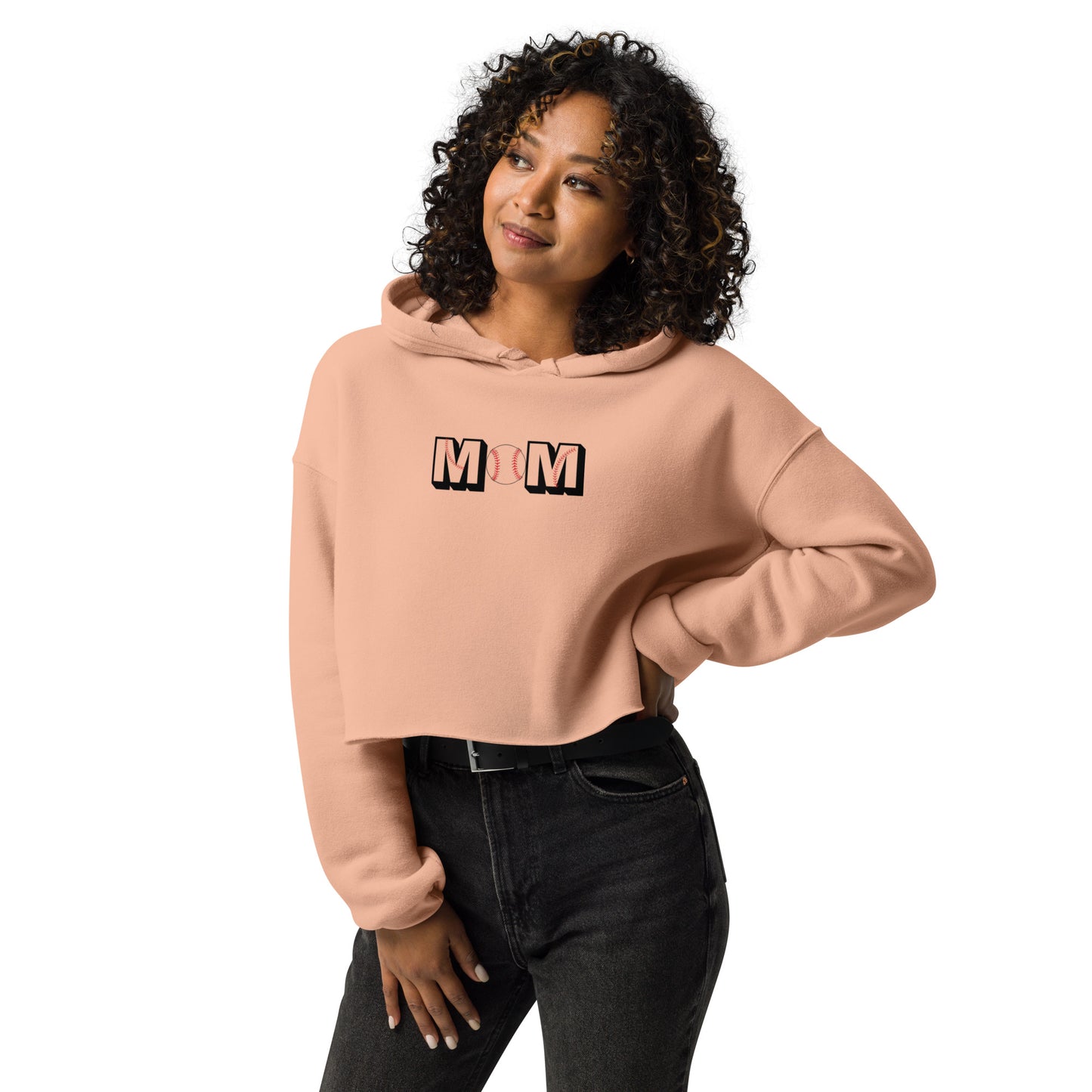 Baseball Mom Crop Hoodie ilmt