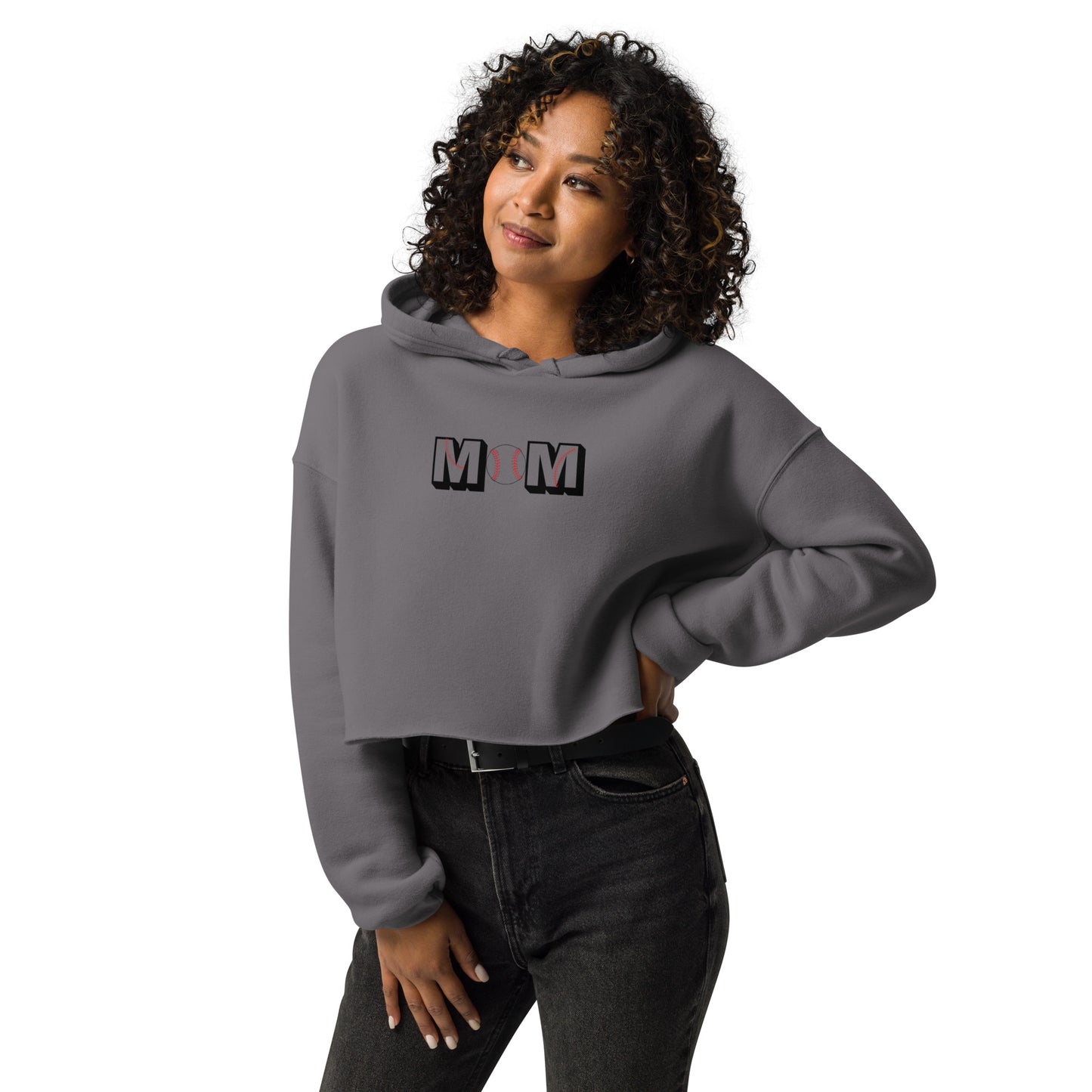 Baseball Mom Crop Hoodie ilmt