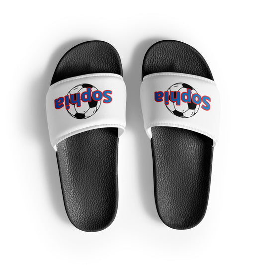 Soccer PERSONALIZED- EMAIL ME DETAILS-Women's slides ilmt