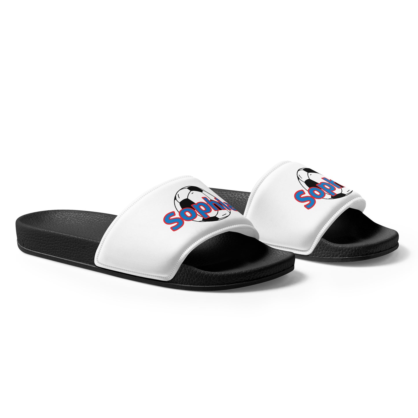 Soccer PERSONALIZED- EMAIL ME DETAILS-Women's slides ilmt