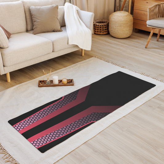 360 Lifestyle Yoga mat black with pink geo