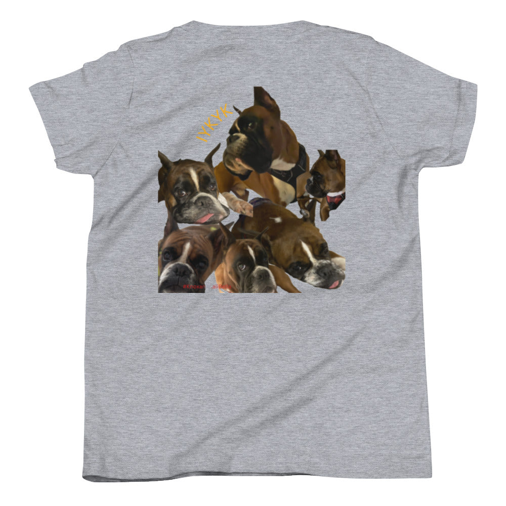 Boxer Dog Youth Short Sleeve T-Shirt ILYF