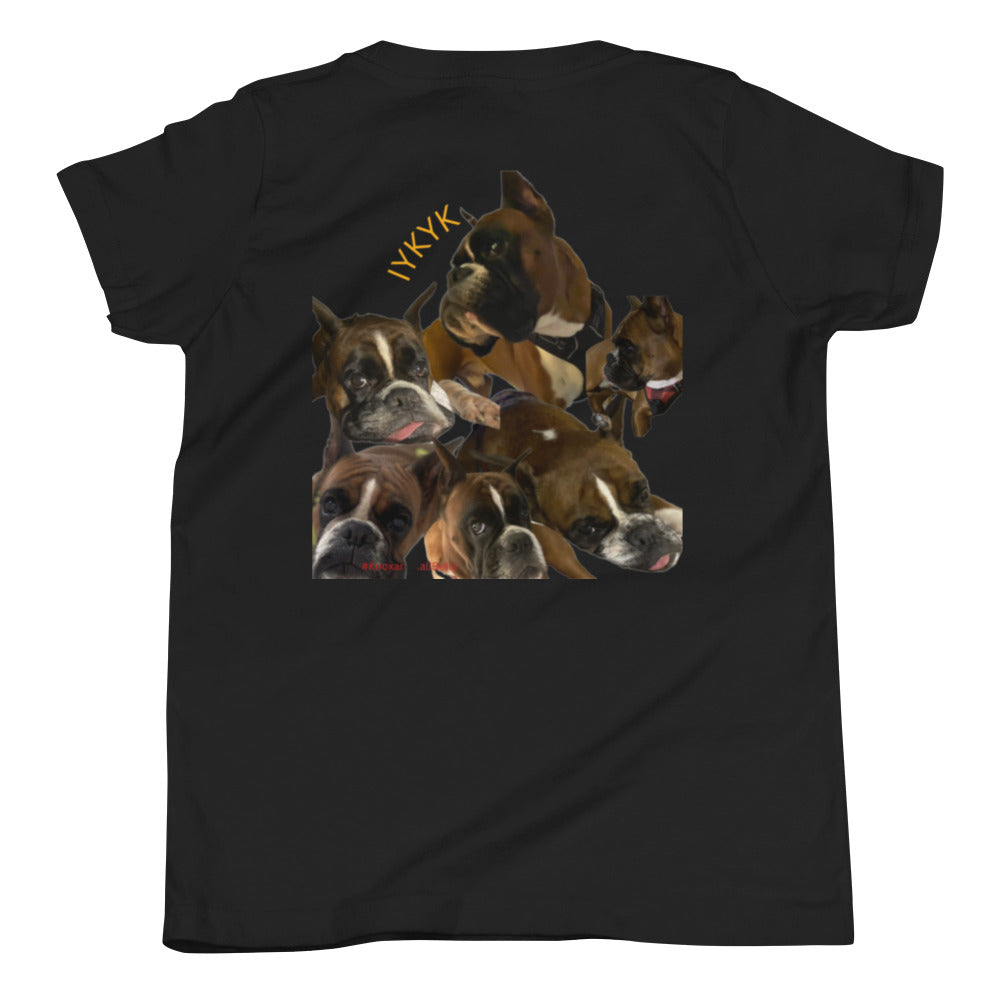 Boxer Dog Youth Short Sleeve T-Shirt ILYF