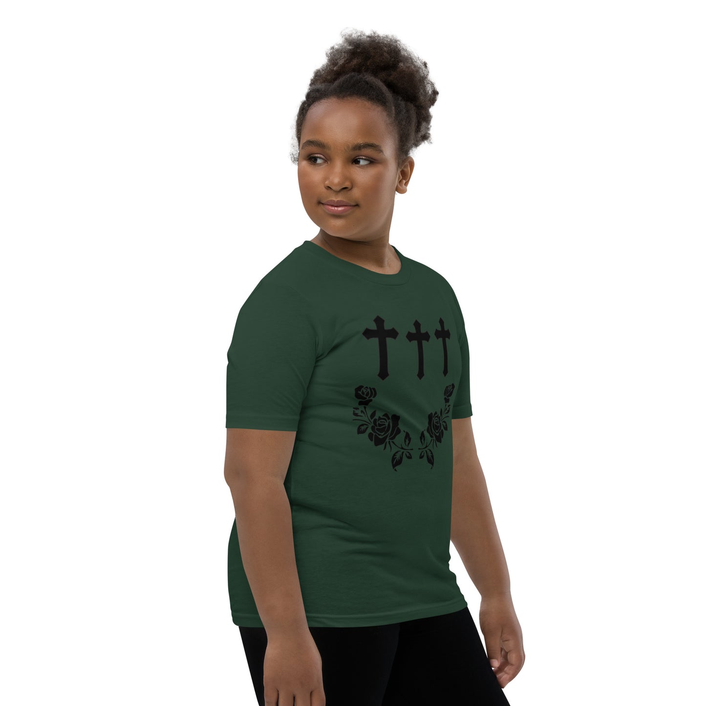 Cross and Rose Youth Short Sleeve T-Shirt Davis collection