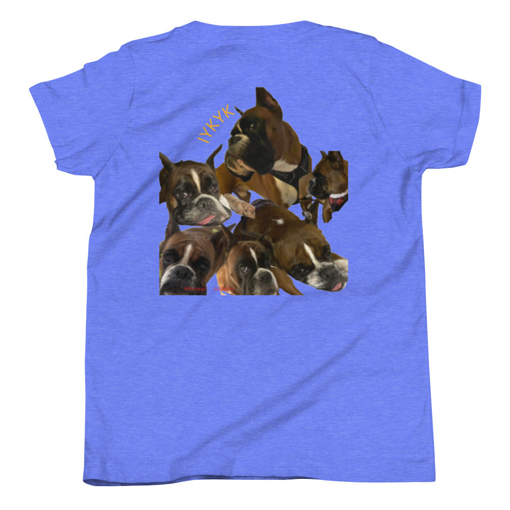 Boxer Dog Youth Short Sleeve T-Shirt ILYF