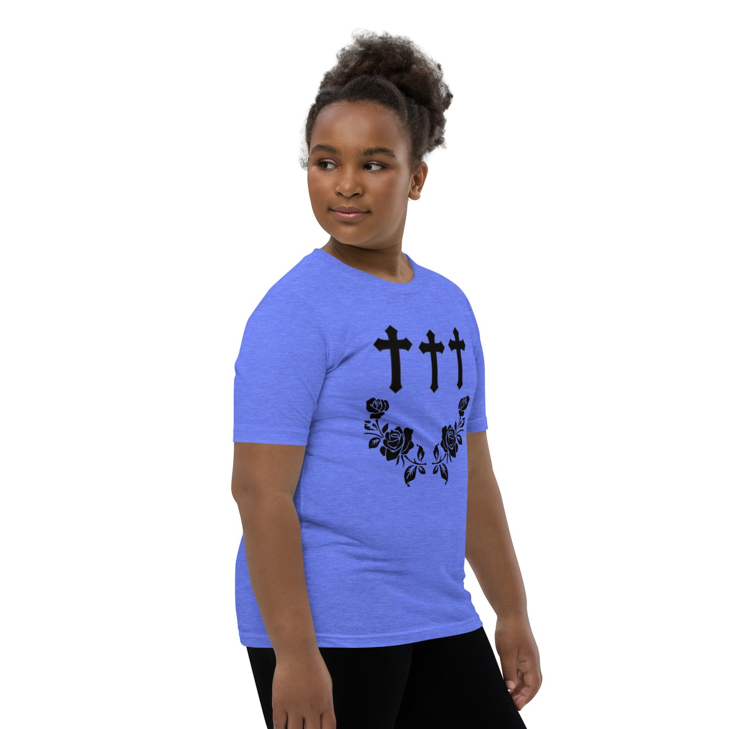 Cross and Rose Youth Short Sleeve T-Shirt Davis collection