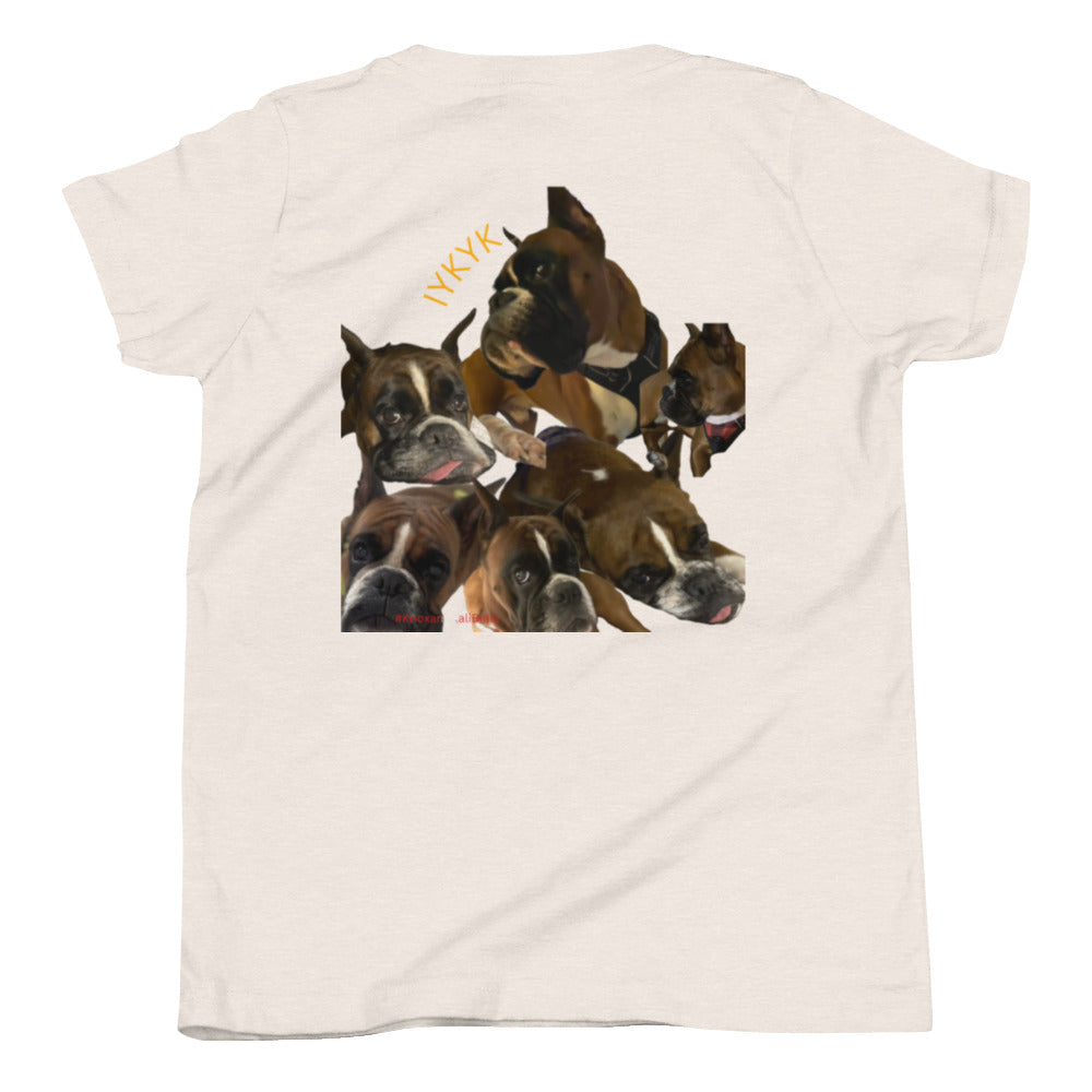 Boxer Dog Youth Short Sleeve T-Shirt ILYF