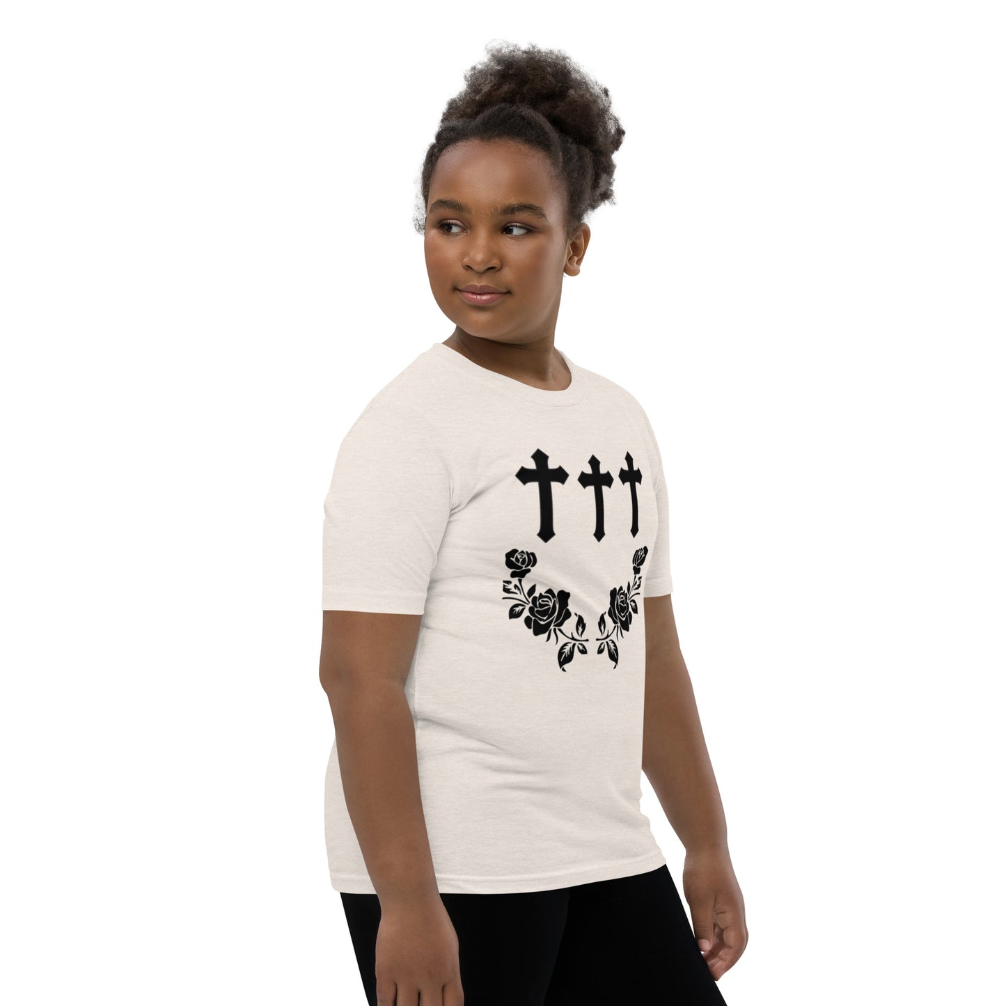 Cross and Rose Youth Short Sleeve T-Shirt Davis collection