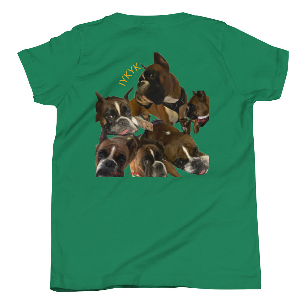 Boxer Dog Youth Short Sleeve T-Shirt ILYF