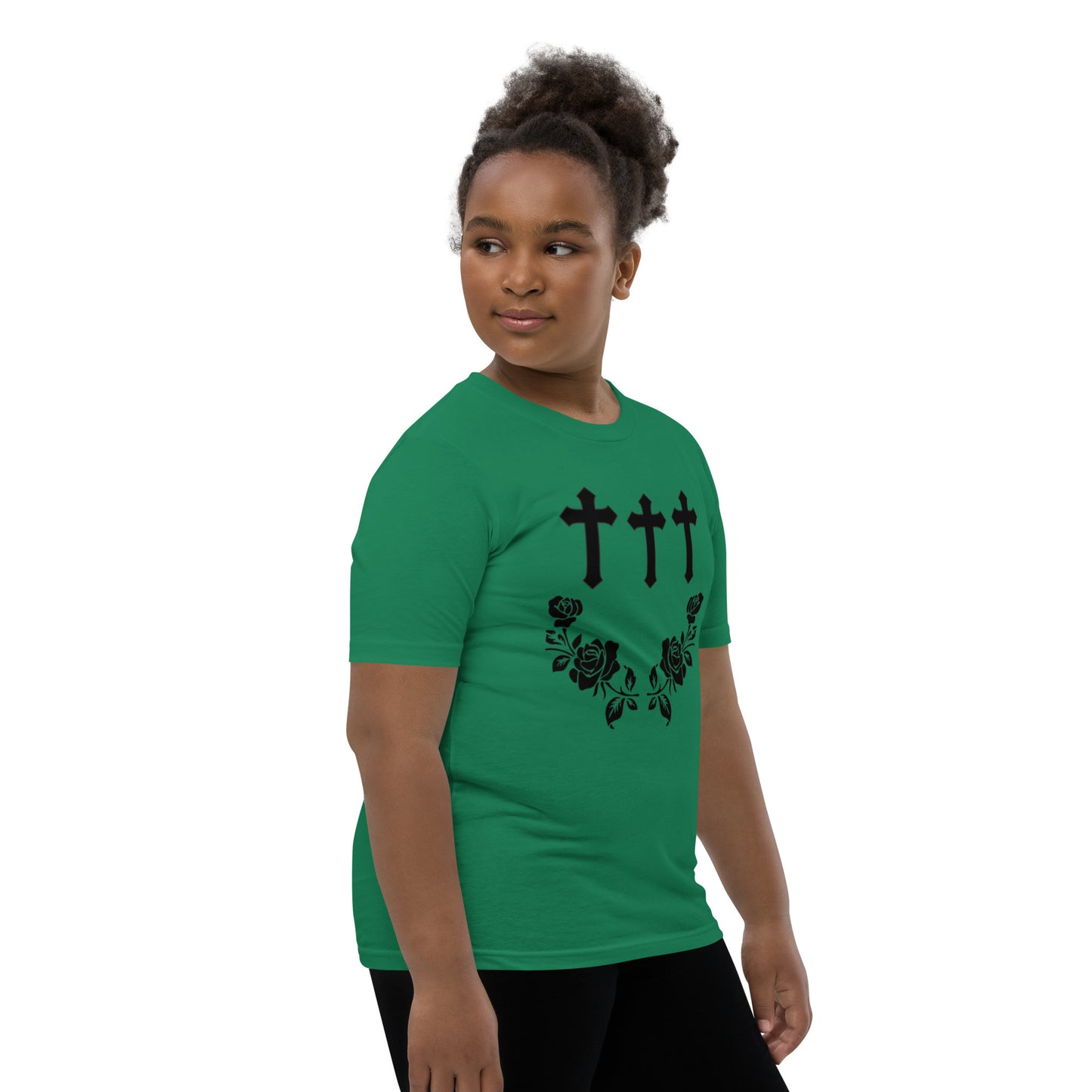 Cross and Rose Youth Short Sleeve T-Shirt Davis collection