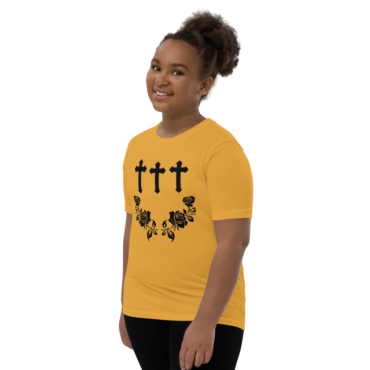 Cross and Rose Youth Short Sleeve T-Shirt Davis collection