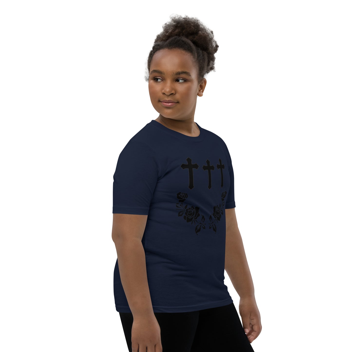 Cross and Rose Youth Short Sleeve T-Shirt Davis collection