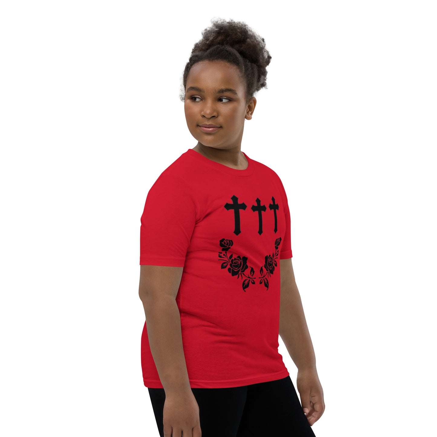 Cross and Rose Youth Short Sleeve T-Shirt Davis collection