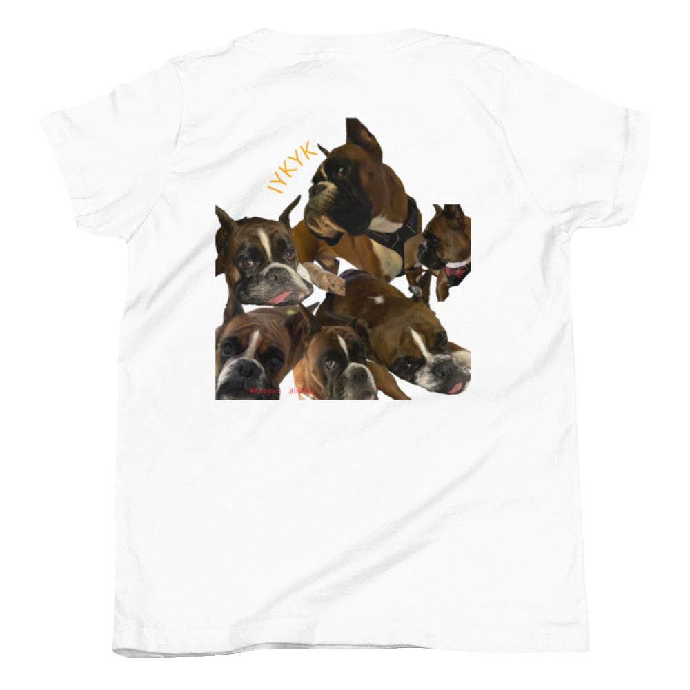 Boxer Dog Youth Short Sleeve T-Shirt ILYF